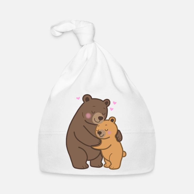 Mama Bear & Baby Bear Organic Baby Cap