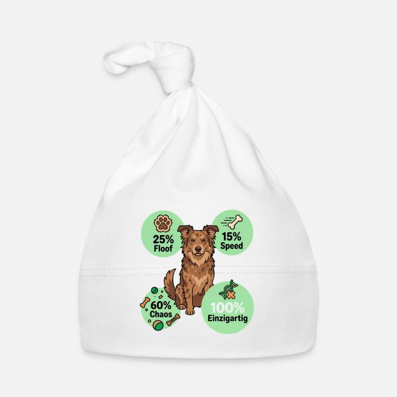 Hunde-DNA: 60% Chaos & 100% Einzigartig Baby Bio-Mütze