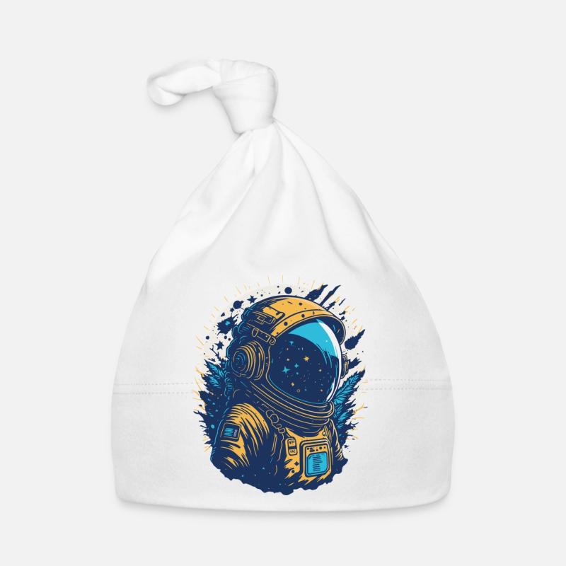 Star Astronaut in Orbit Organic Baby Cap