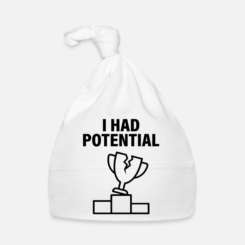 J'avais du Potentiel Humour Sarcastique Bonnet bio Bébé