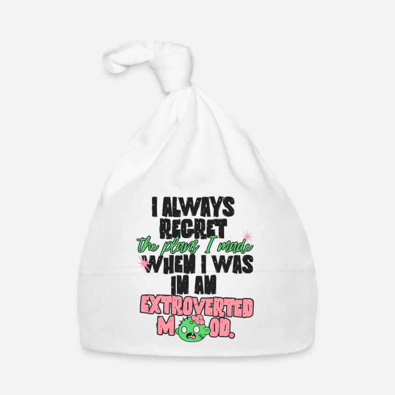 Introvert Plans Baby Bio-Mütze