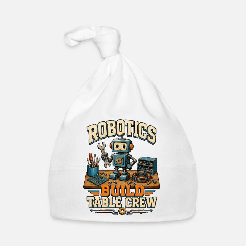 ÉQUIPE DE TABLE DE CONSTRUCTION ROBOTIQUE Bonnet bio Bébé