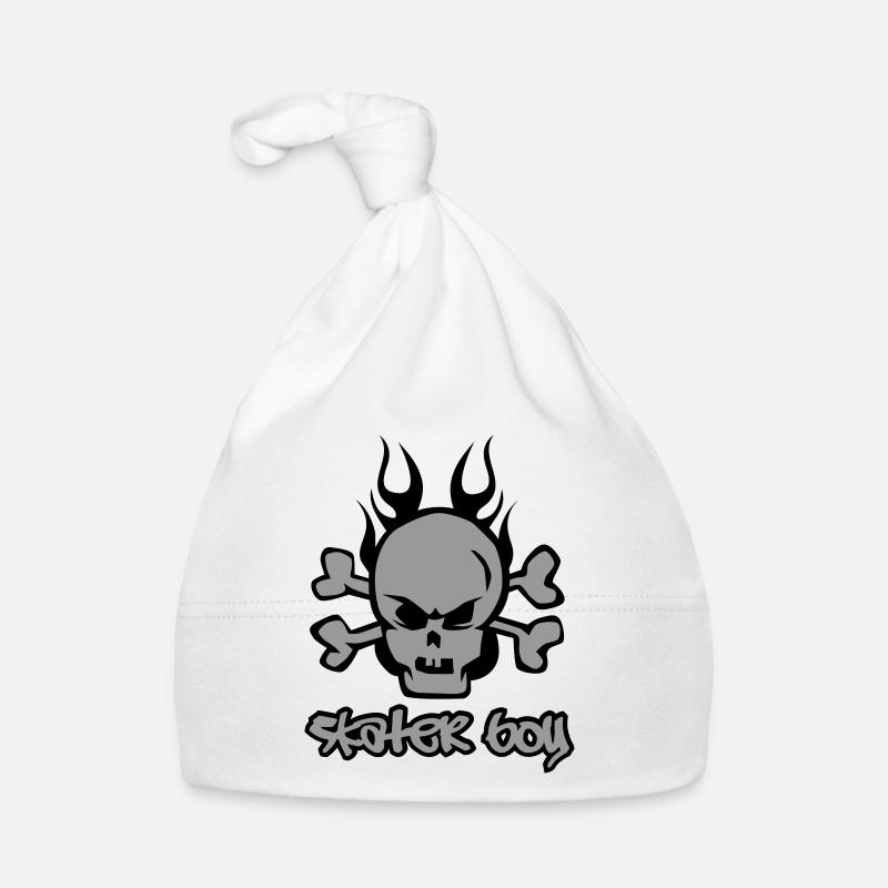 Skater Boy - Bonnet bio Bébé - blanc