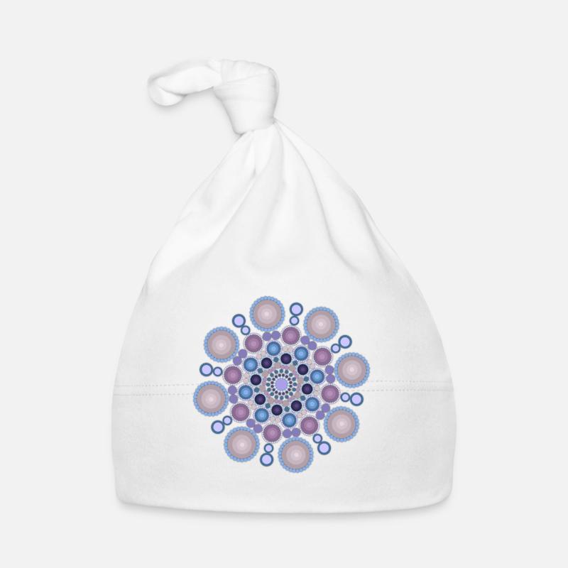 Dot Mandala Design Baby Bio-Mütze