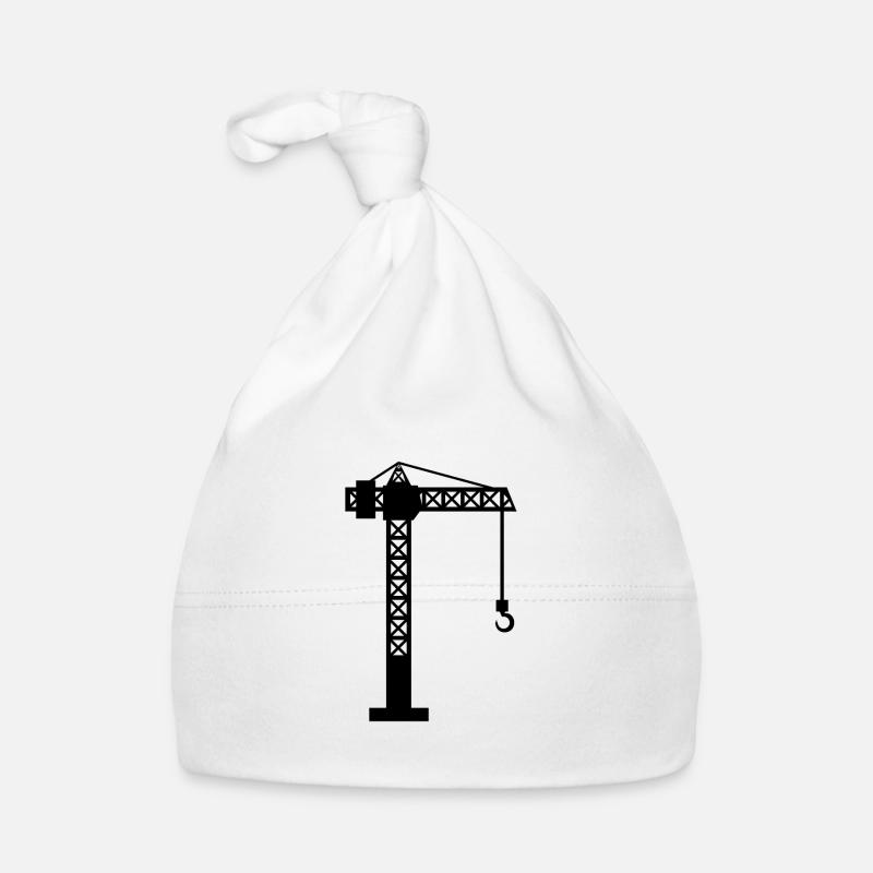 Kran Baustelle Baby Bio-Mütze