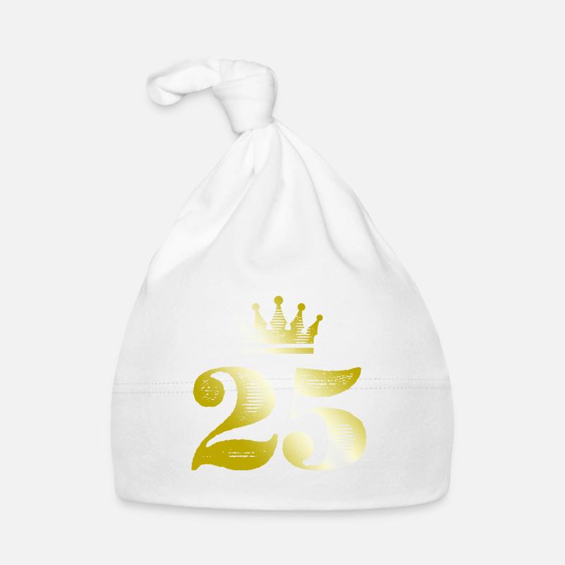 25 Numéro Couronne Or Bonnet bio Bébé