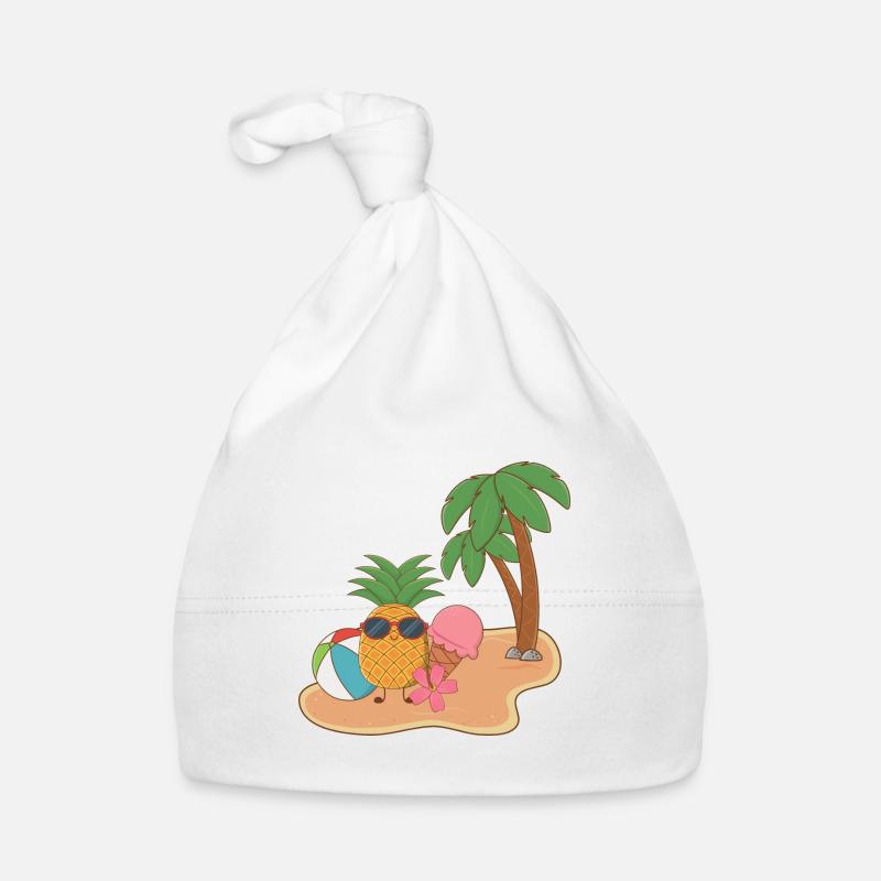 Ani mit Eis Sommer Ananas Baby Bio-Mütze