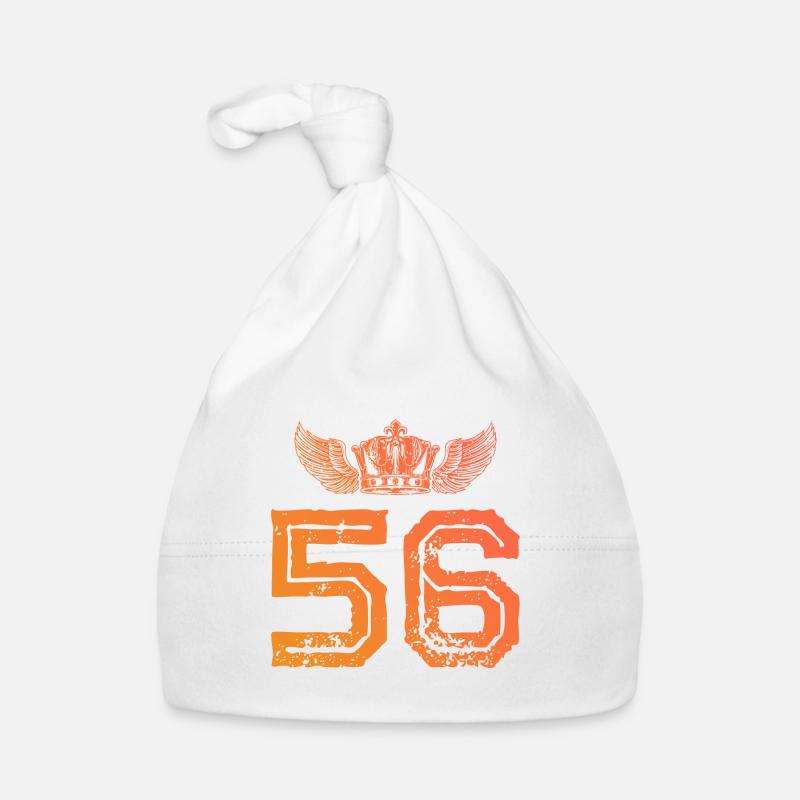 56 Number crown Organic Baby Cap