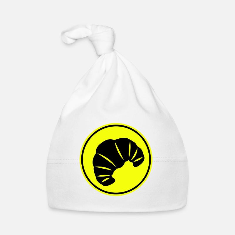 Croissant Symbol Baby Bio-Mütze