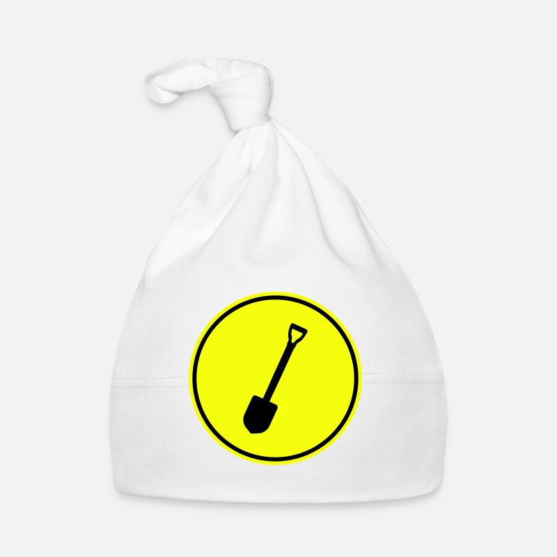 Shovel icon silhouette Organic Baby Cap