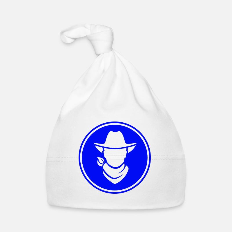 Cowboy western head Organic Baby Cap