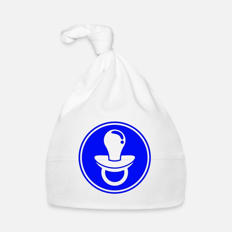 Pacifier Icon Icon Organic Baby Cap