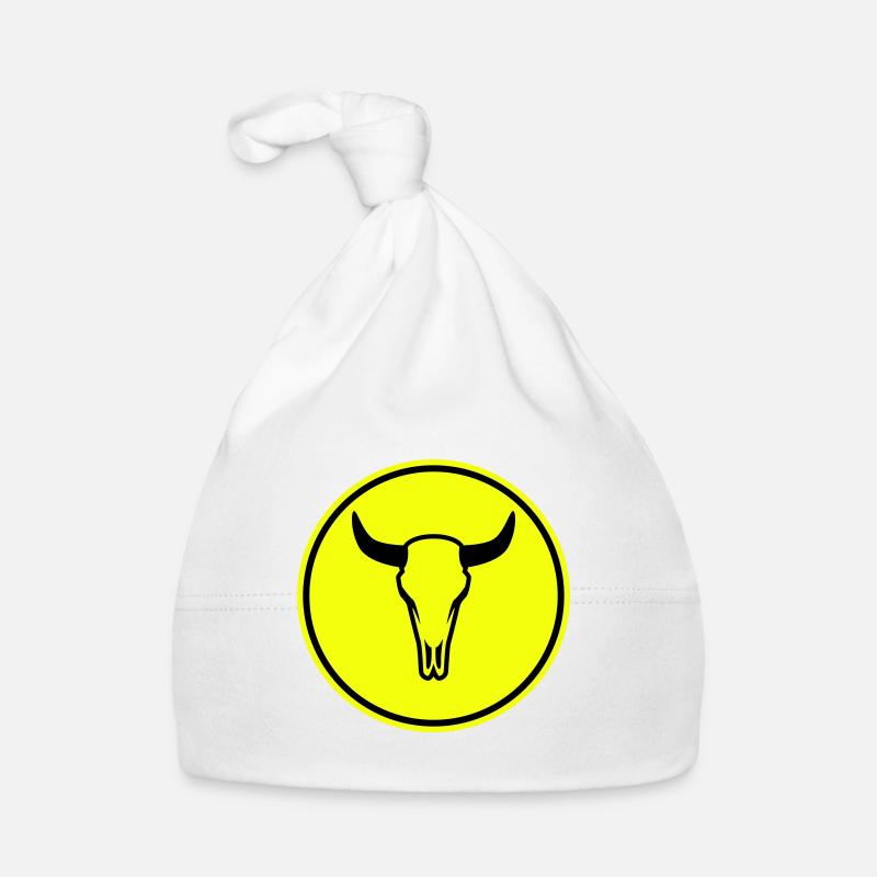 Crâne de vache taureau Bonnet bio Bébé