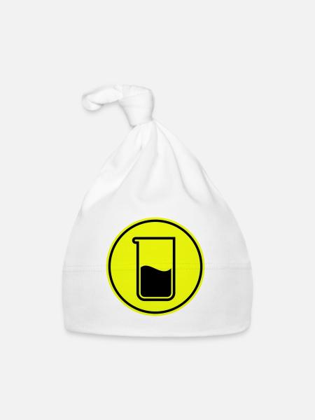 Test tube chemistry - Organic Baby Cap - white - Front