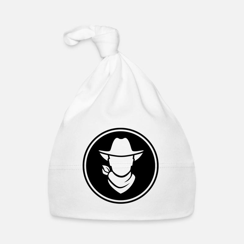 Tête de cow-boy western Bonnet bio Bébé