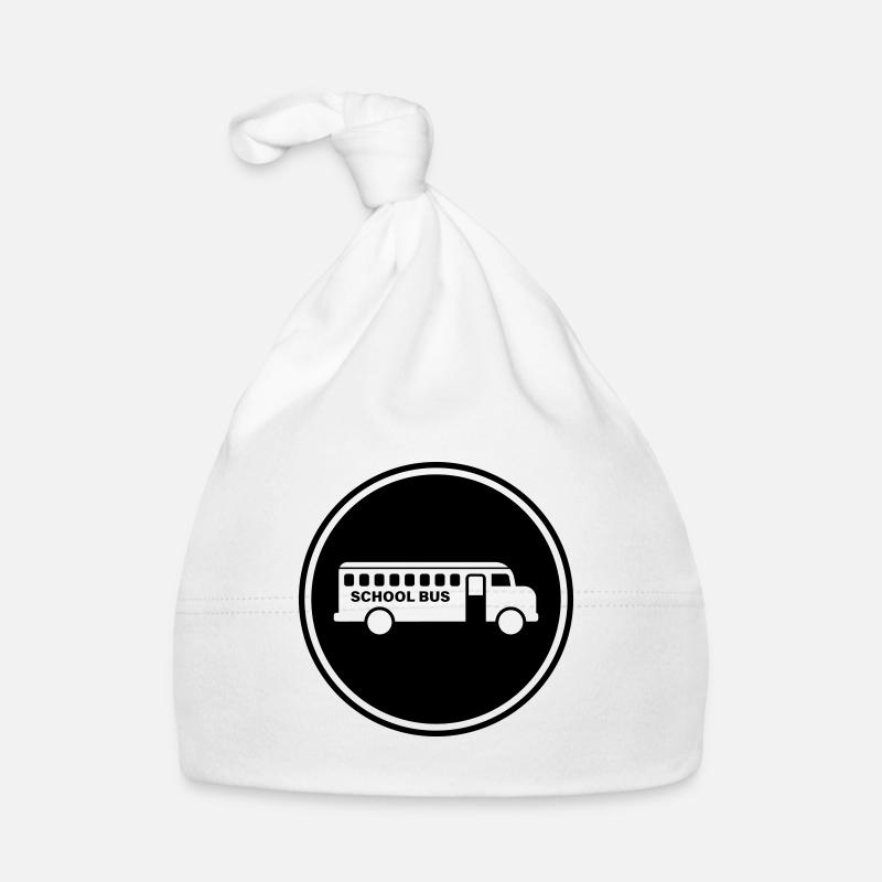School bus school Organic Baby Cap