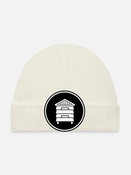 Honey Beekeeper - Organic Baby Cap - white - Front