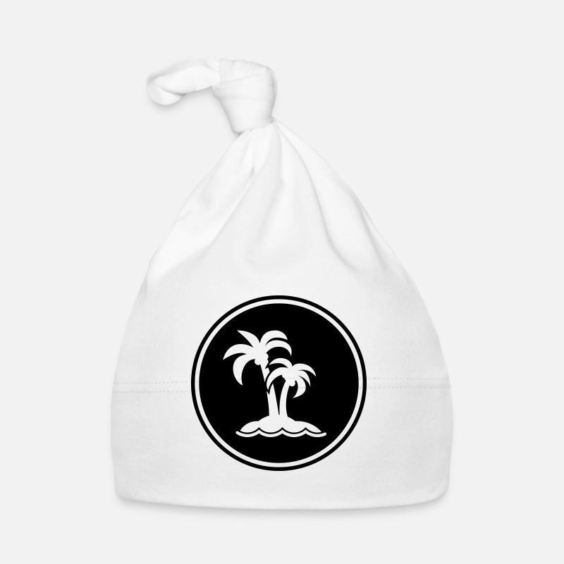 symbole de l’île de palmier Bonnet bio Bébé