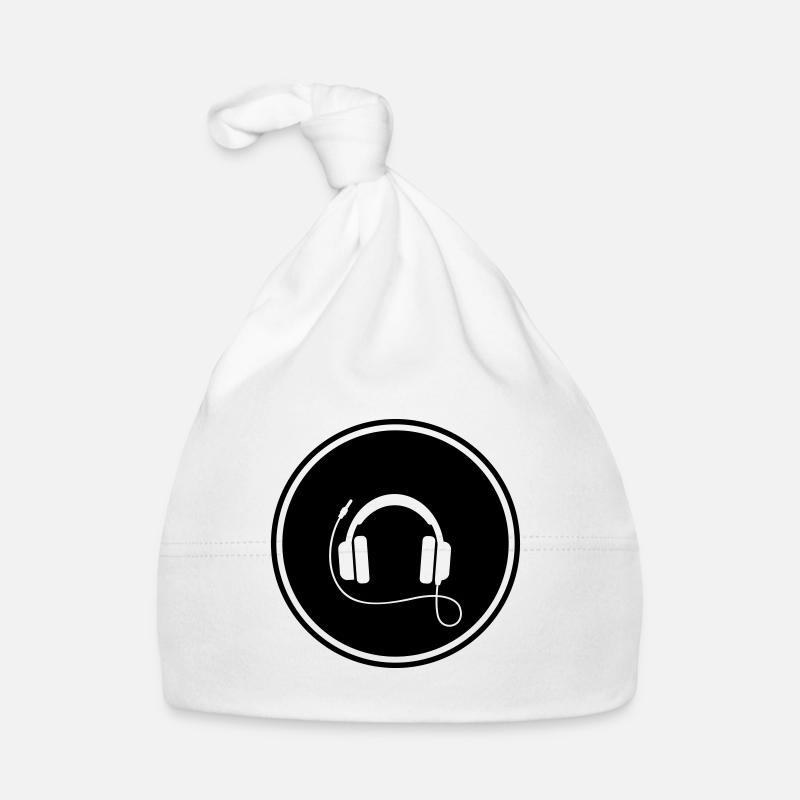 Headphone Music Symbol Organic Baby Cap