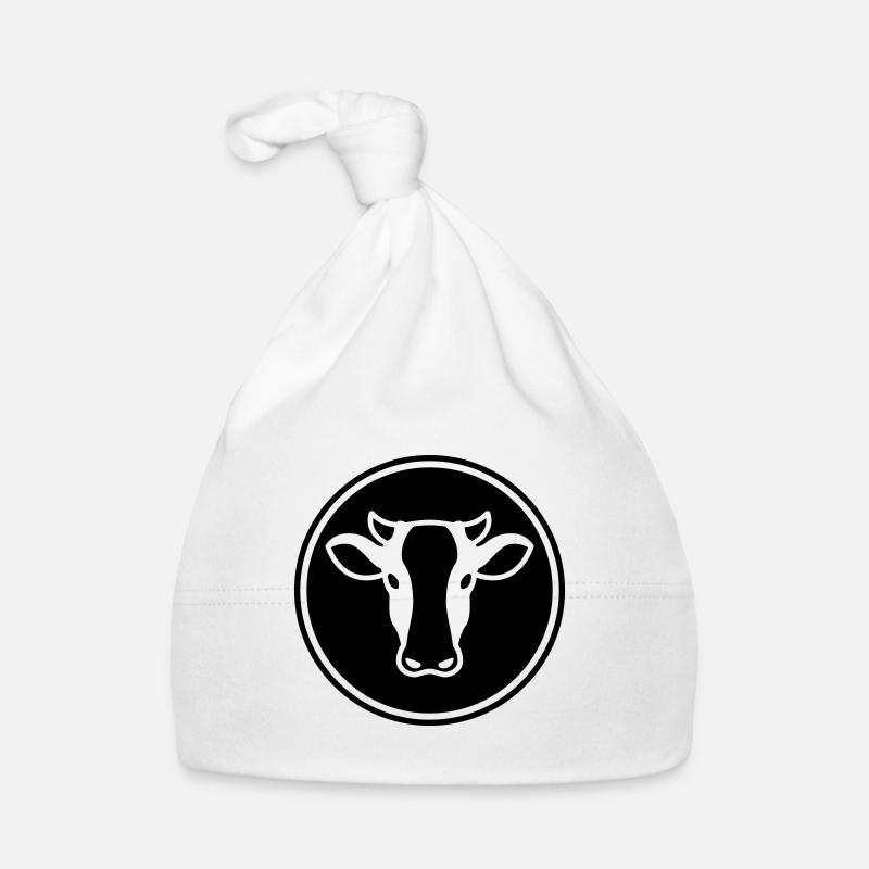 Cow Head Organic Baby Cap