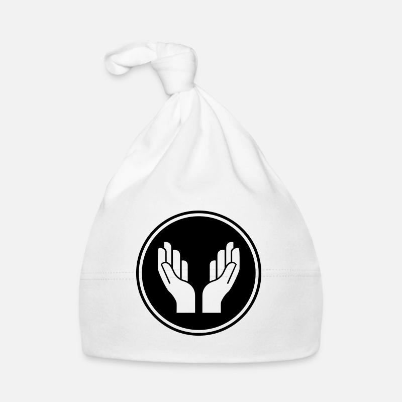 hands icon symbol Organic Baby Cap