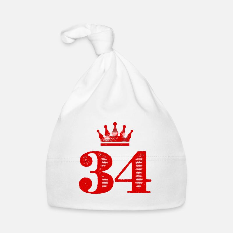 34 Number Krone Organic Baby Cap