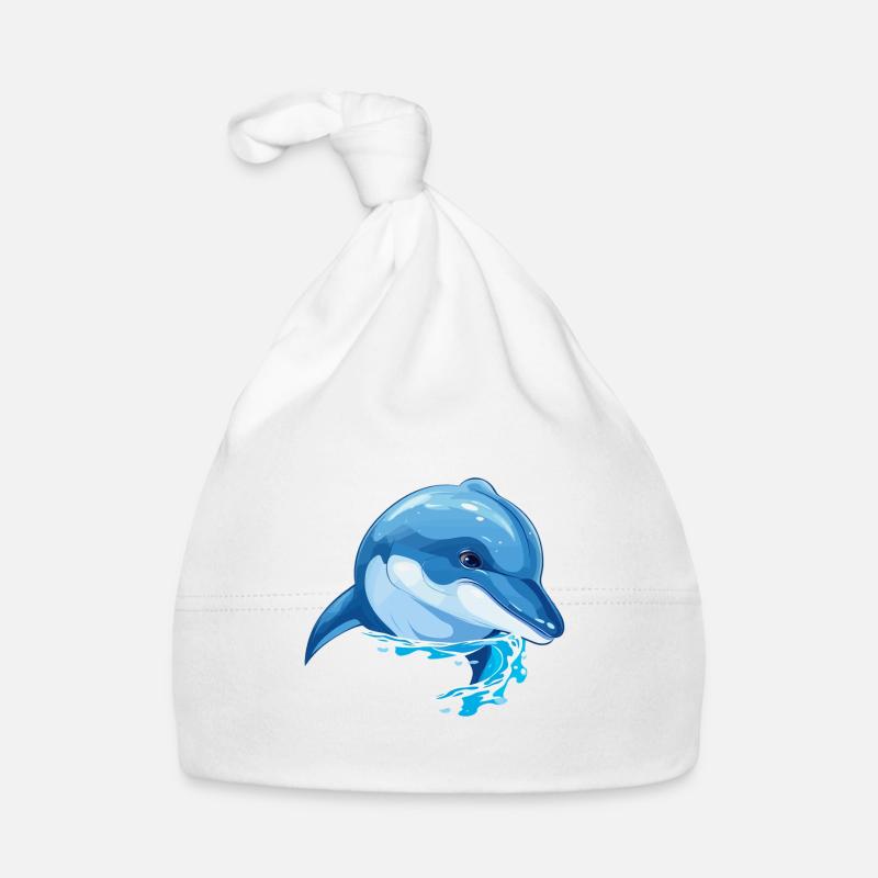 Schönes Delfin Design Baby Bio-Mütze