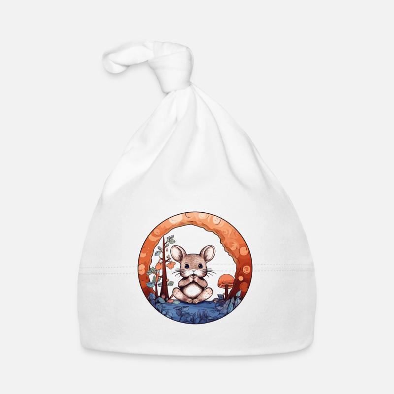 Kleines Mäuschen Maus Baby Bio-Mütze