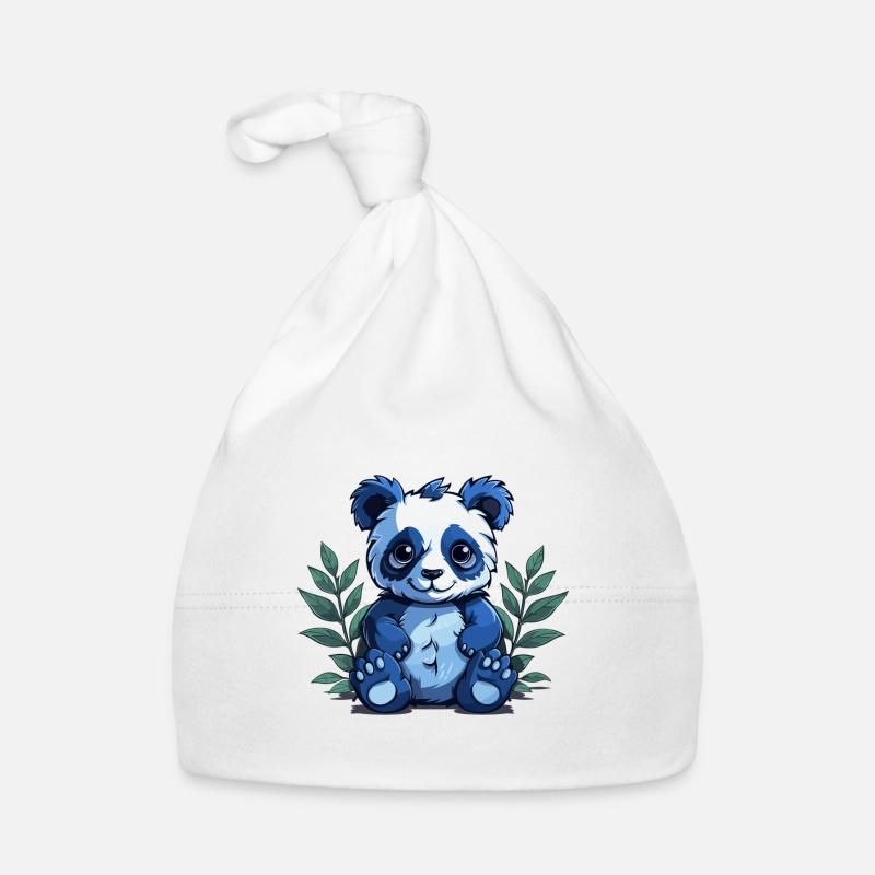 Cute Comic Panda Organic Baby Cap
