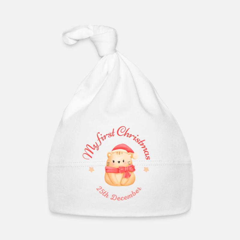 Mon premier Noël - Bonnet bio Bébé - blanc