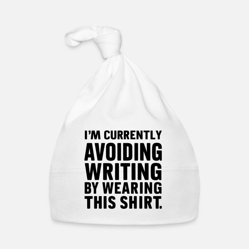 Writing Avoidance: The T-Shirt Confession Organic Baby Cap