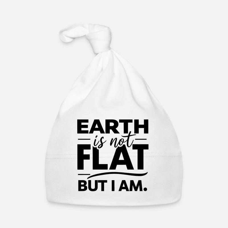 Satira Terra Piatta Battute Ironiche Cappellino ecologico per neonato