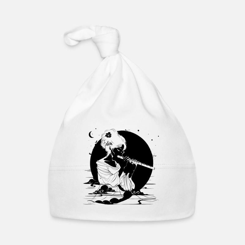Flötenmädchen Baby Bio-Mütze
