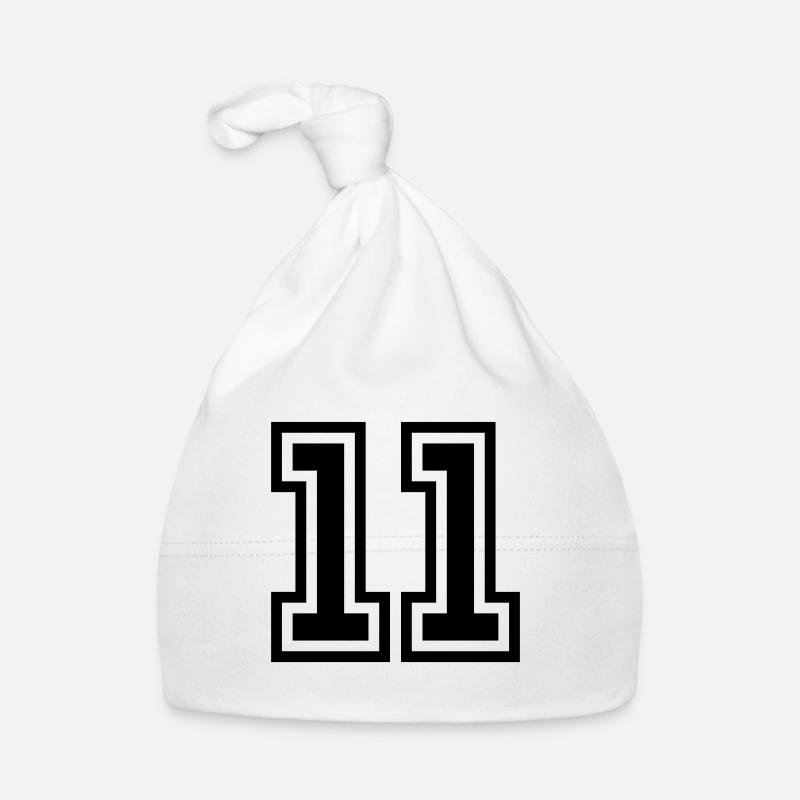 11 Number symbol Organic Baby Cap