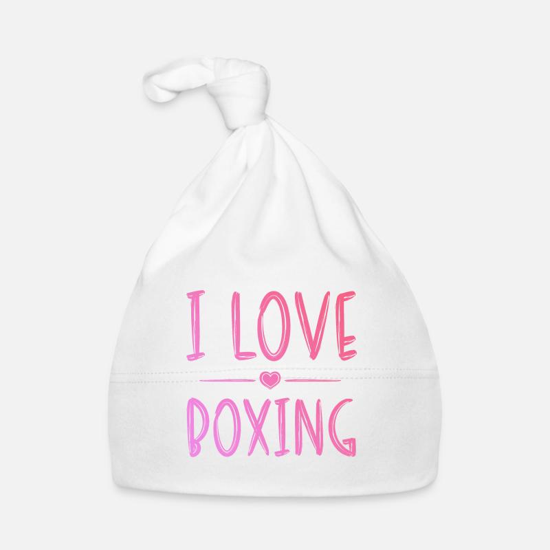 Ich liebe Boxen Baby Bio-Mütze