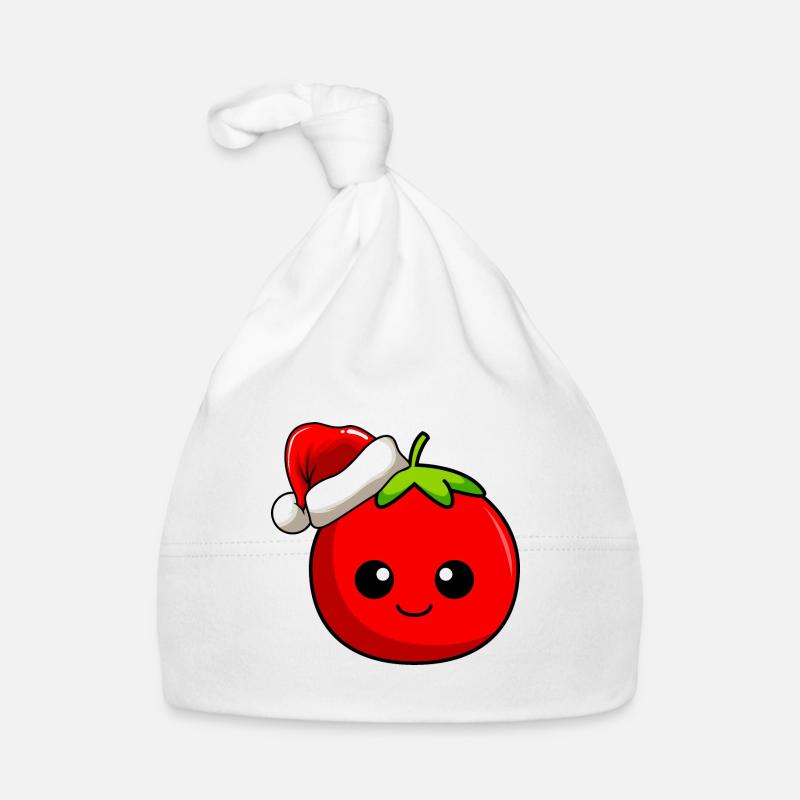Tomato Christmas Comic Xmas Organic Baby Cap