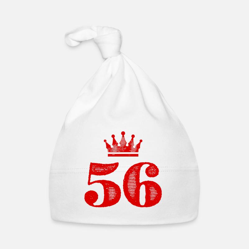 56 Number crown Organic Baby Cap