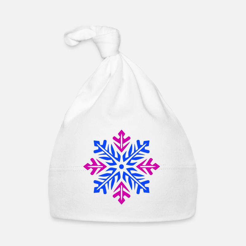 Icône de neige de flocon de neige Bonnet bio Bébé