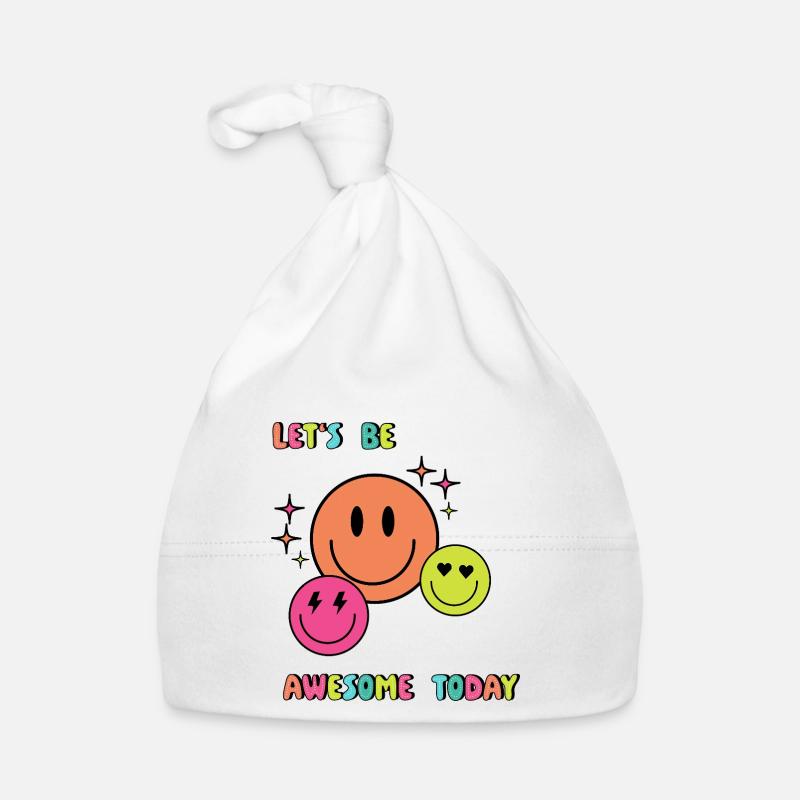 Lets be AWESOME today - Gift Idea - Gift Organic Baby Cap