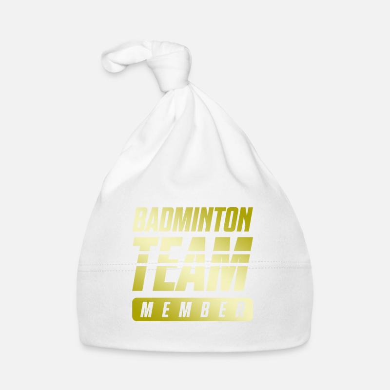 Badminton Team Organic Baby Cap