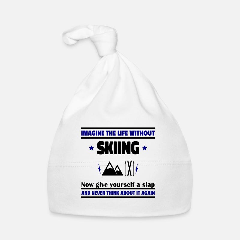 Stell dir ein Leben ohne Ski vor: unmöglich Baby Bio-Mütze