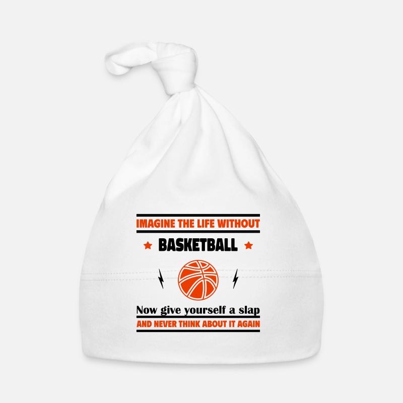 Stell dir ein Leben ohne Basketball Baby Bio-Mütze