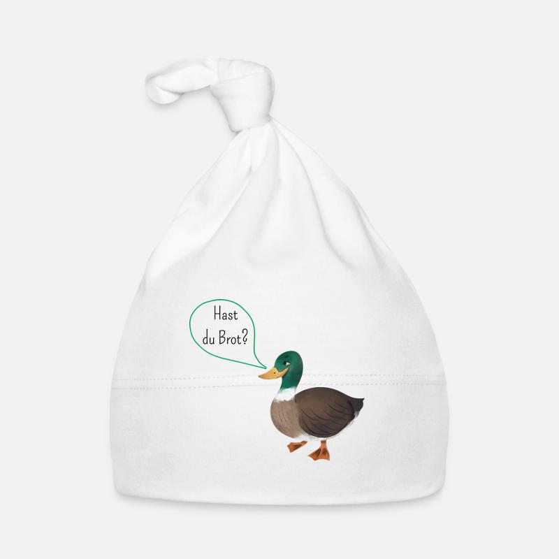 Ente "Hast du Brot?" Baby Bio-Mütze