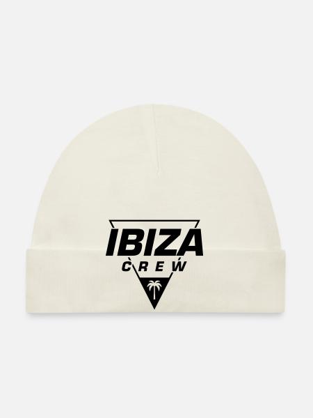 Ibiza Crew - Organic Baby Cap - white - Front