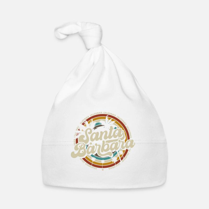 Santa Barbara California Sunset Retro Organic Baby Cap