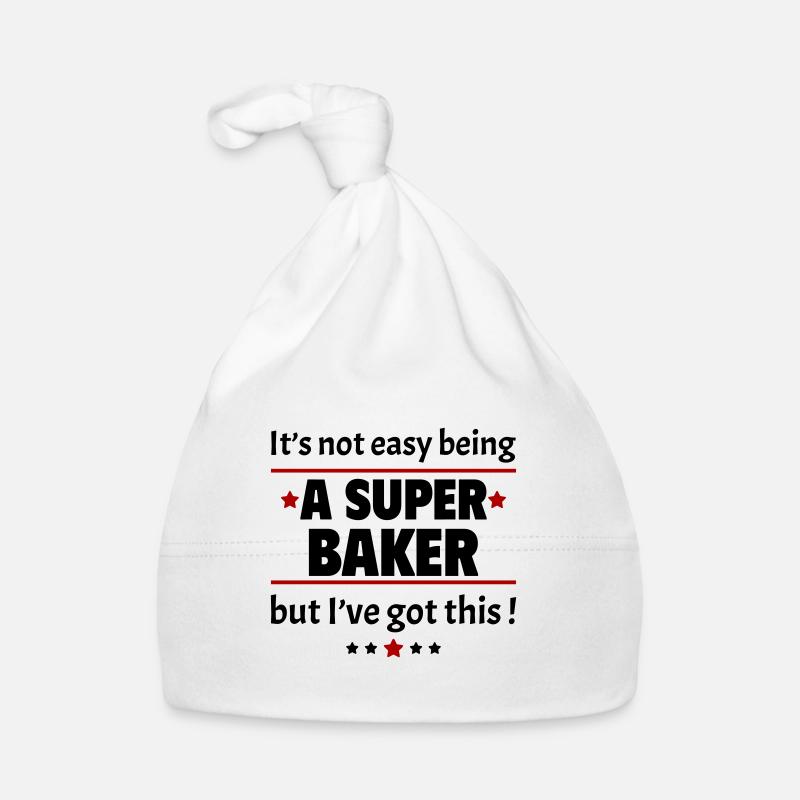 Not easy to be a super baker Organic Baby Cap