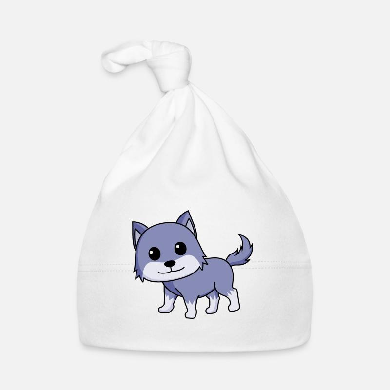 Loup Comic Animal Bonnet bio Bébé
