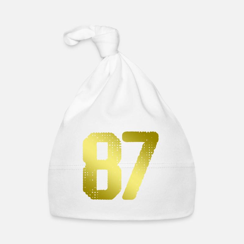 87 Number jersey Organic Baby Cap