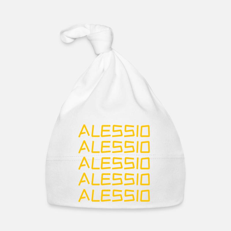 First name Alessio Organic Baby Cap
