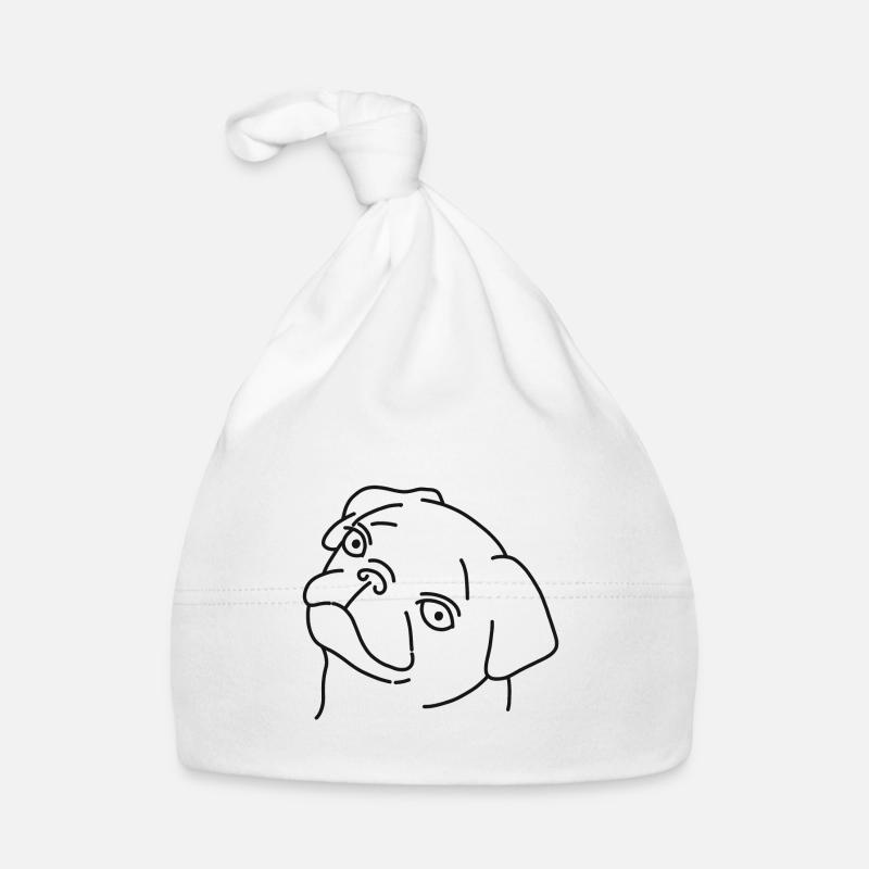 Mops Baby Bio-Mütze